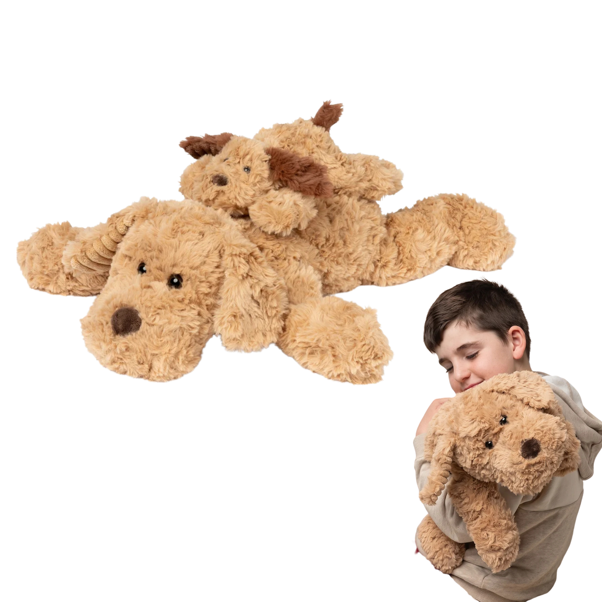 Mini & Me Weighted Plush Puppy Peace