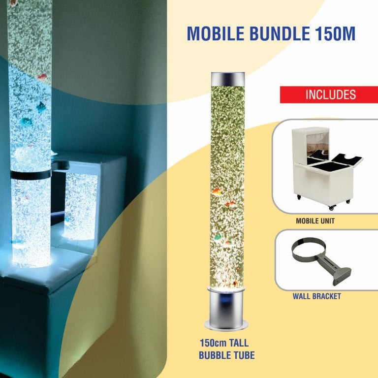 Luponds Sensory Bubble Column Mobile Unit with wall bracket