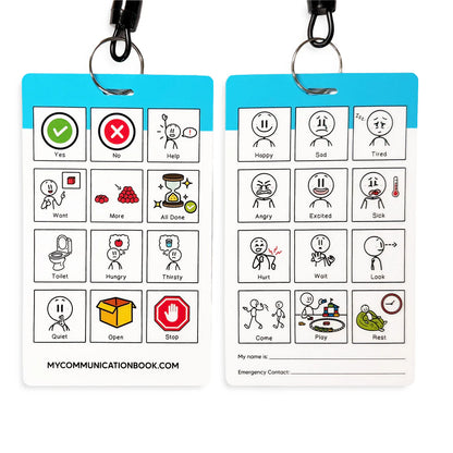 My Communication Cards Lanyard Close up