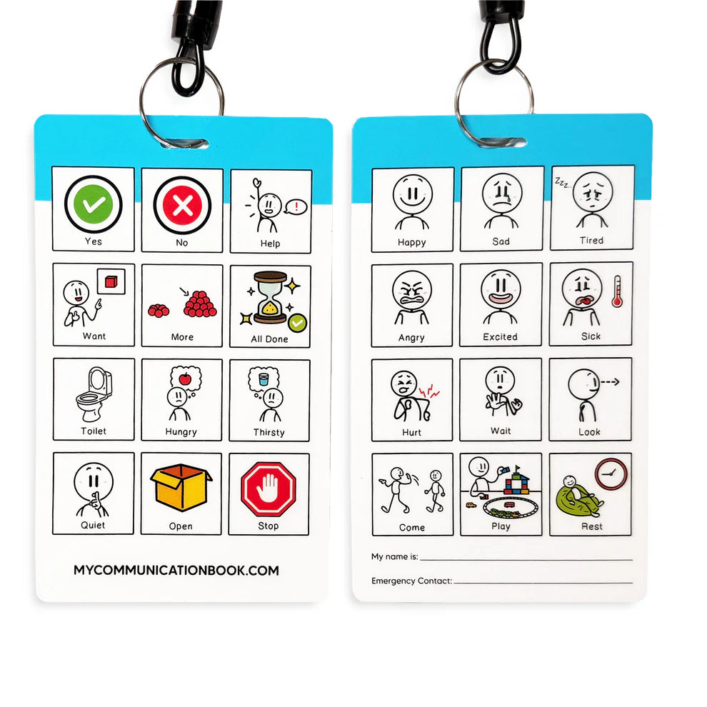 My Communication Cards Lanyard Close up