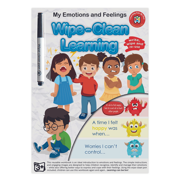 My Emotions and Feelings WipeClean Learning Book Sensory Street