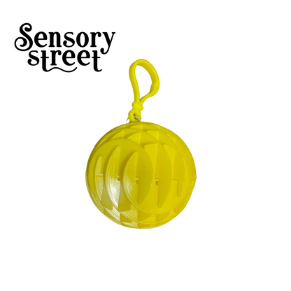 flexi orb keyring yellow