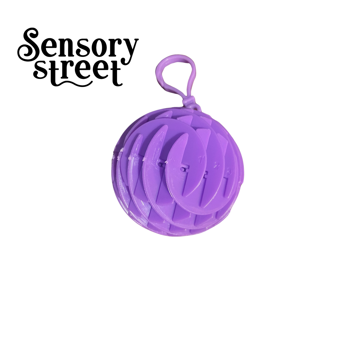 flexi orb keyring purple