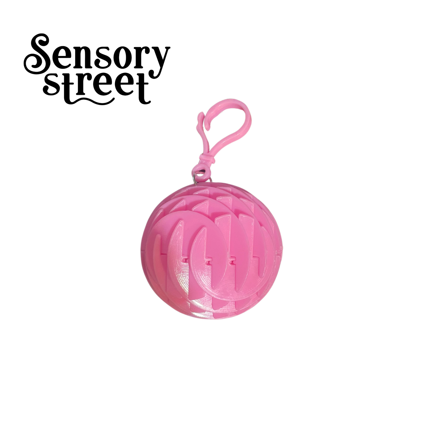 flexi orb keyring pink