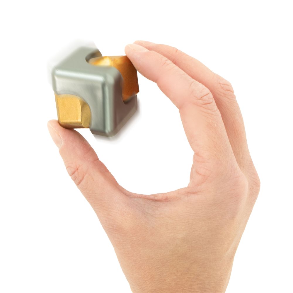  Metallic Spin Cube in hand