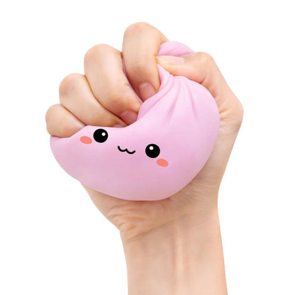 Lucky Bao Mystery Dumpling pink being squeezed