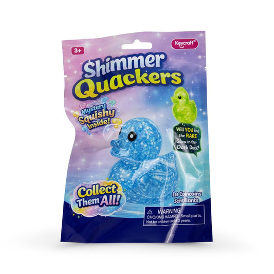 Shimmer Quackers Mystery Squishy Duck in bag