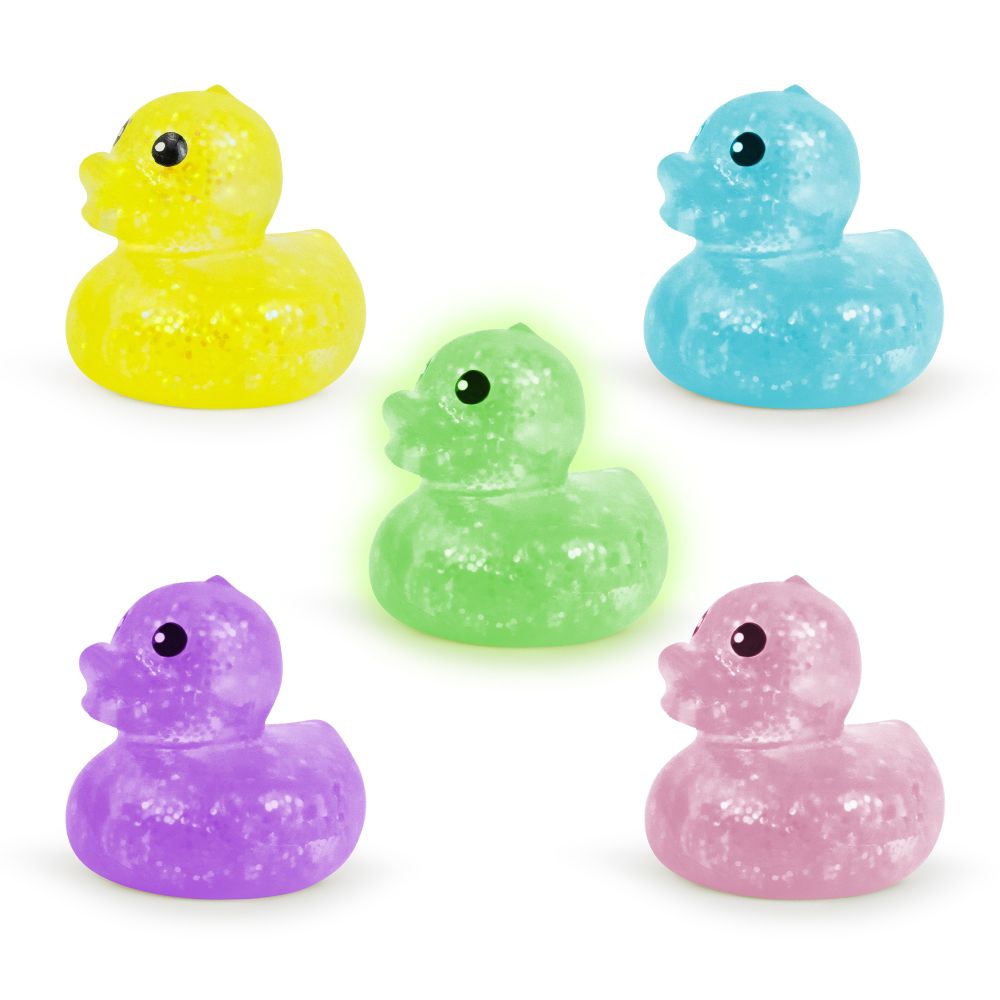 Shimmer Quackers Mystery Squishy Duck colours