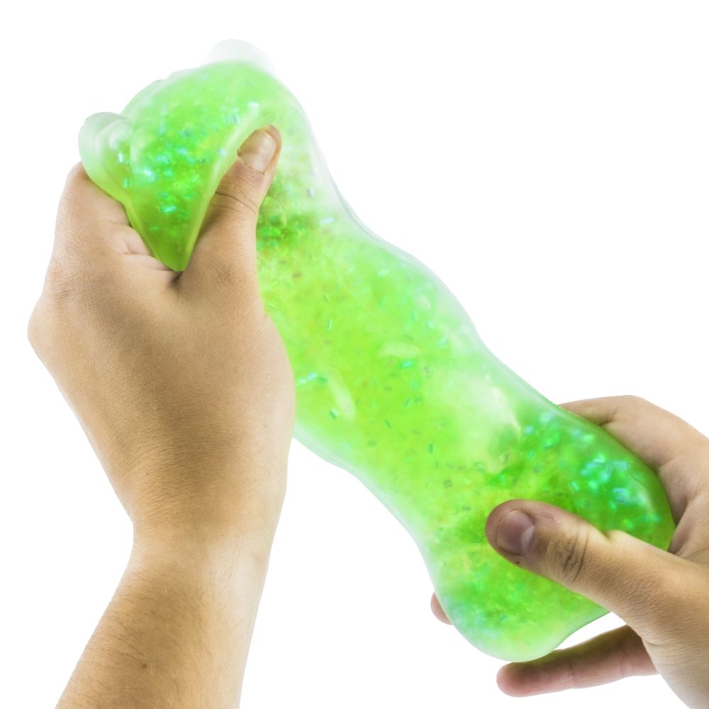 Squishy Gummy Bears green stretched