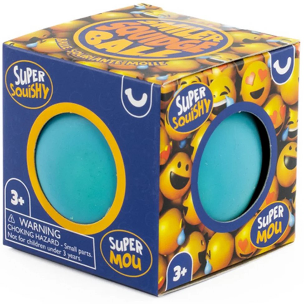 Smiler Squidge Ball Blue