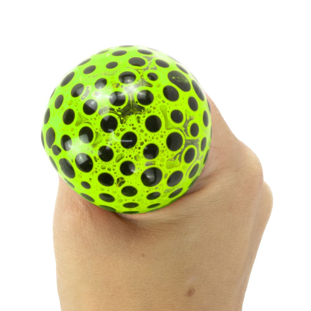 Beadz Alive Cube Yellow being squeezed