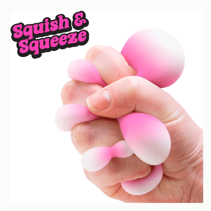 Nee Doh Dippin Dazzler Egg being squeezed