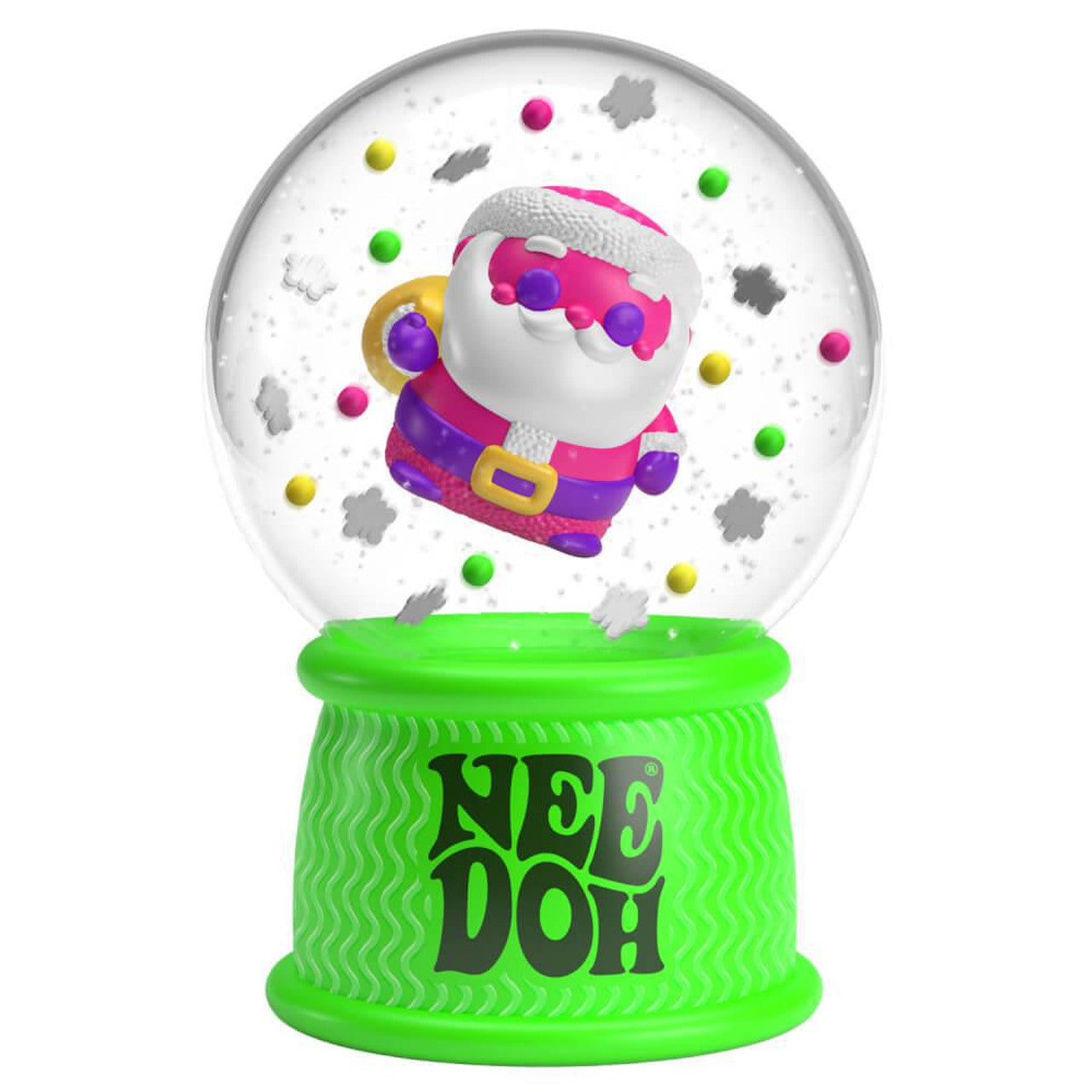 Nee Doh Squish n Snow Globe Santa