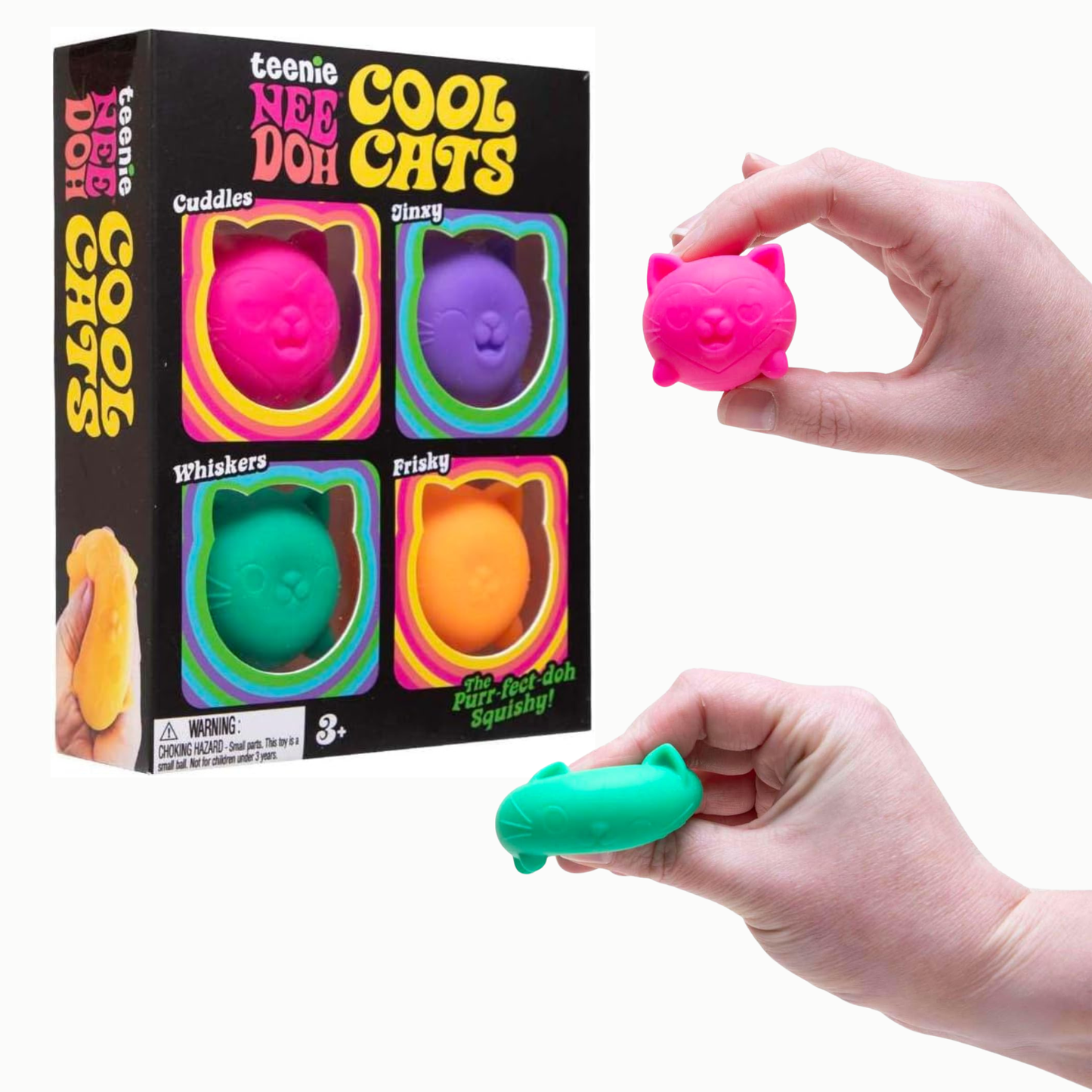 Needoh Cool Cats Teenie – Multipack of 4