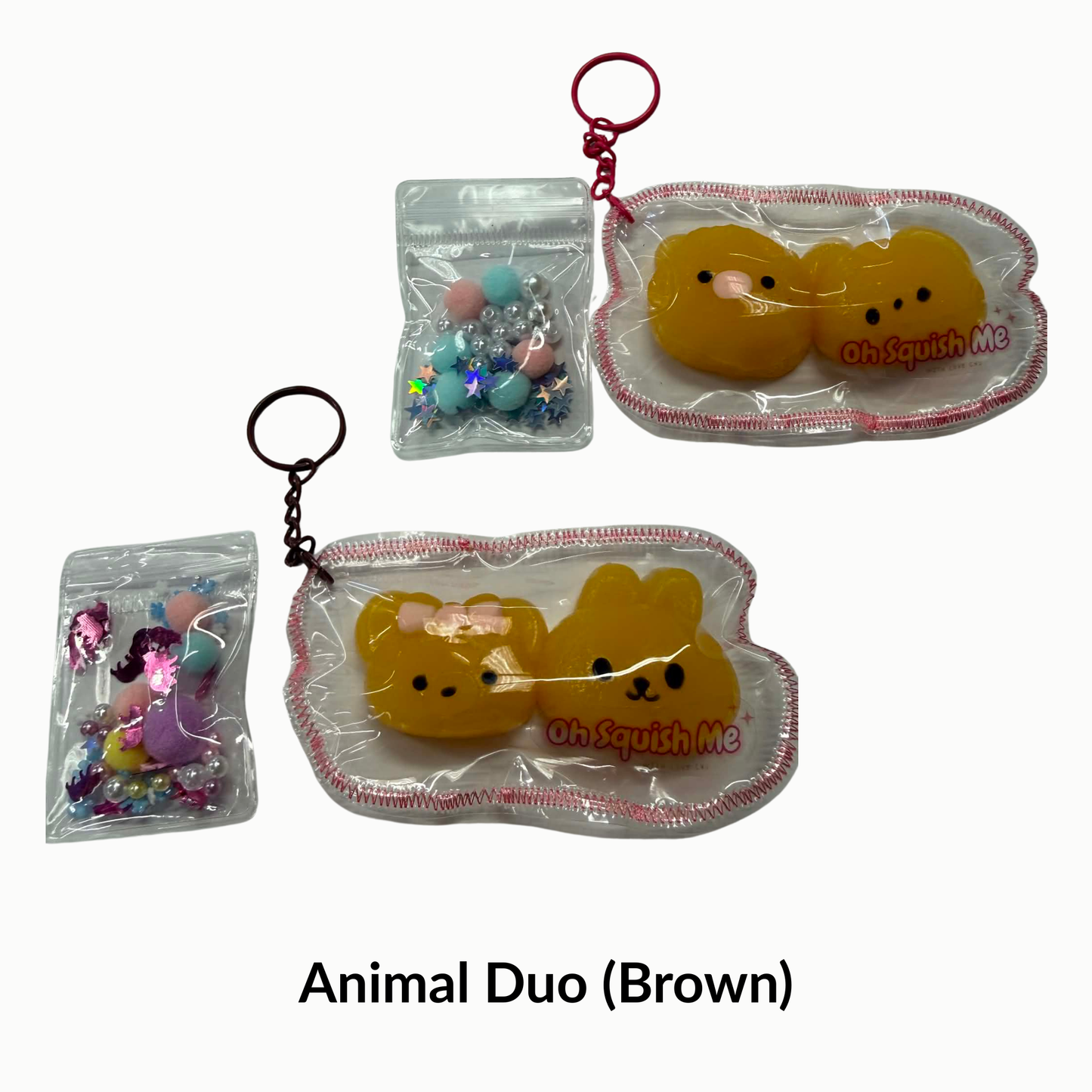 Brown animal duo Taba Squishy