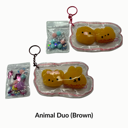 Brown animal duo Taba Squishy