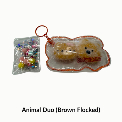 Brown Animal Duo with white specks Taba Squishy