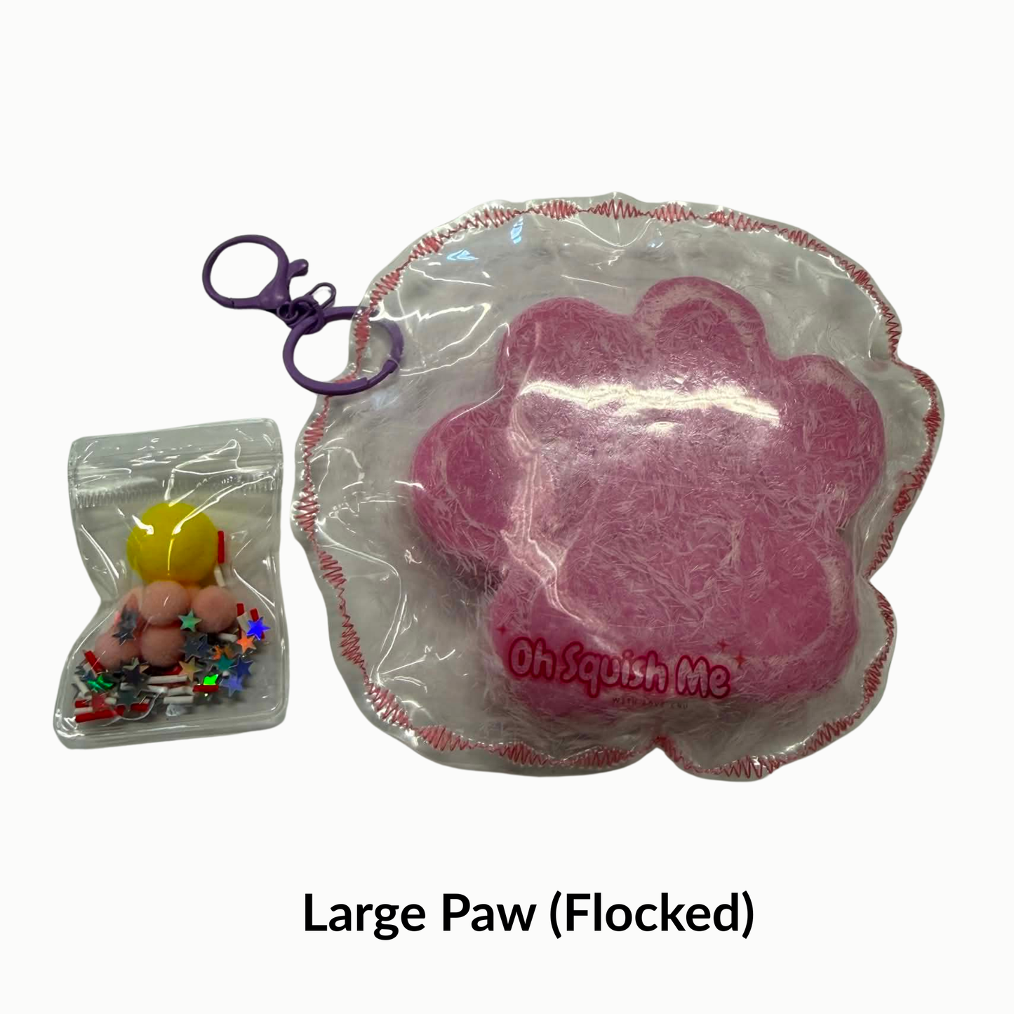 law paw pink taba flocked