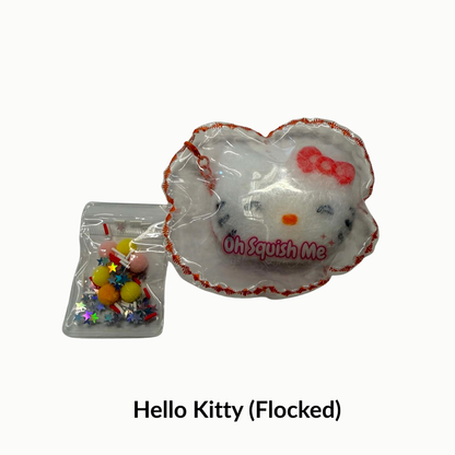 Hello Kitty Flocked squishy