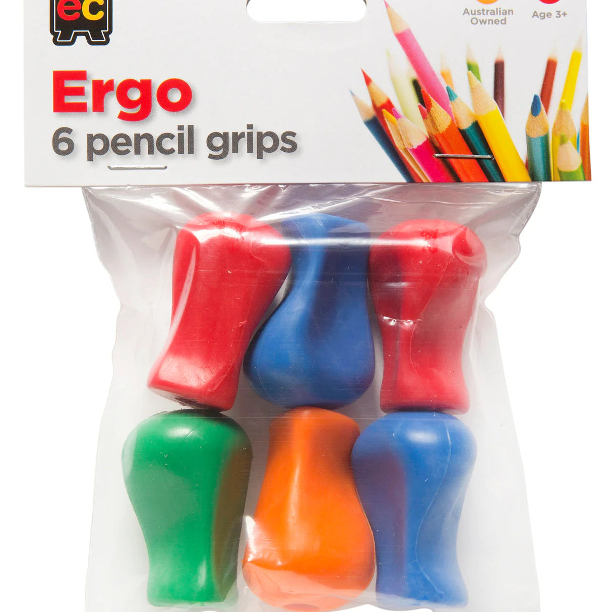 Ergo Pencil Grips Pack of 6 in bag