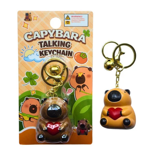 Talking Capybara Keychain packaging