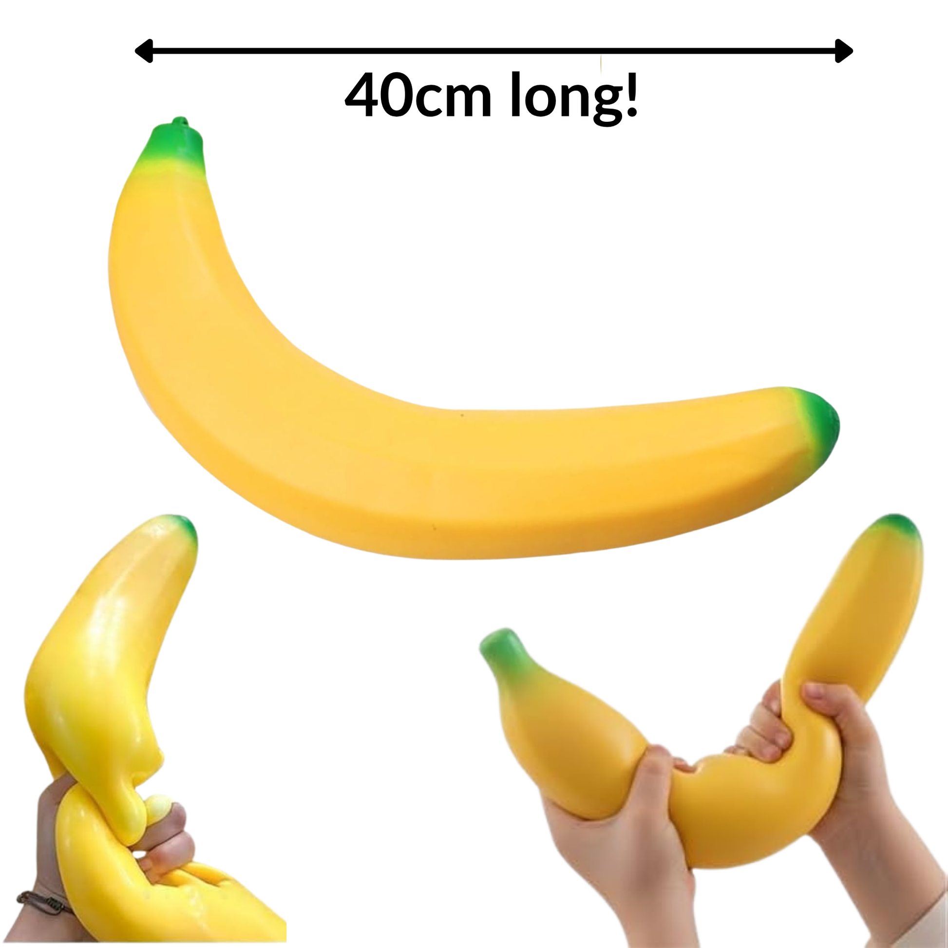 Jumbo Slow Rise Squishy Food Range Banana
