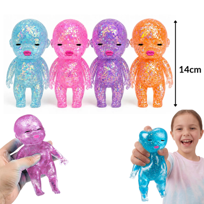 Squishy Glitter Maltose Gel Baby 14cm