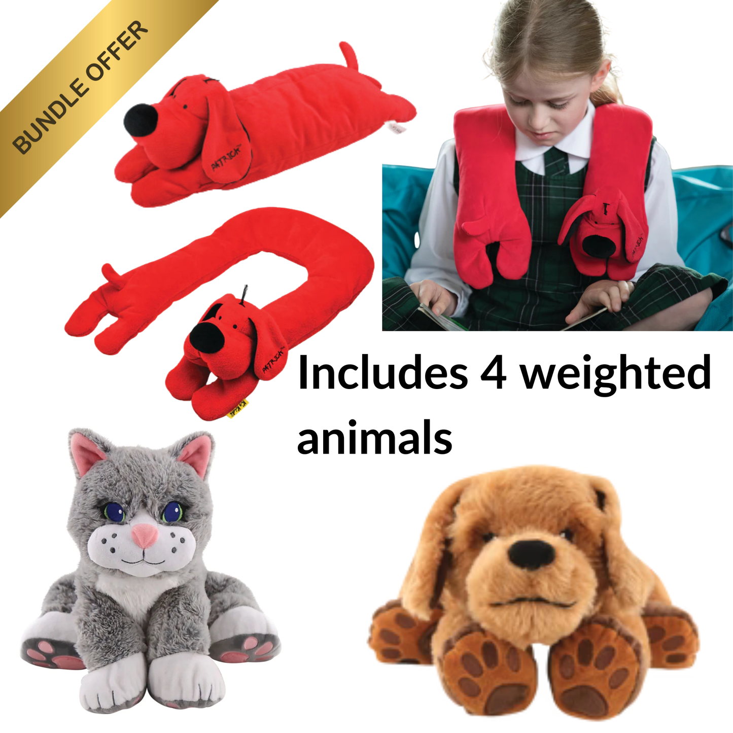 Weighted Therapy Pets Kit Set of 4 - Bundle and save!
