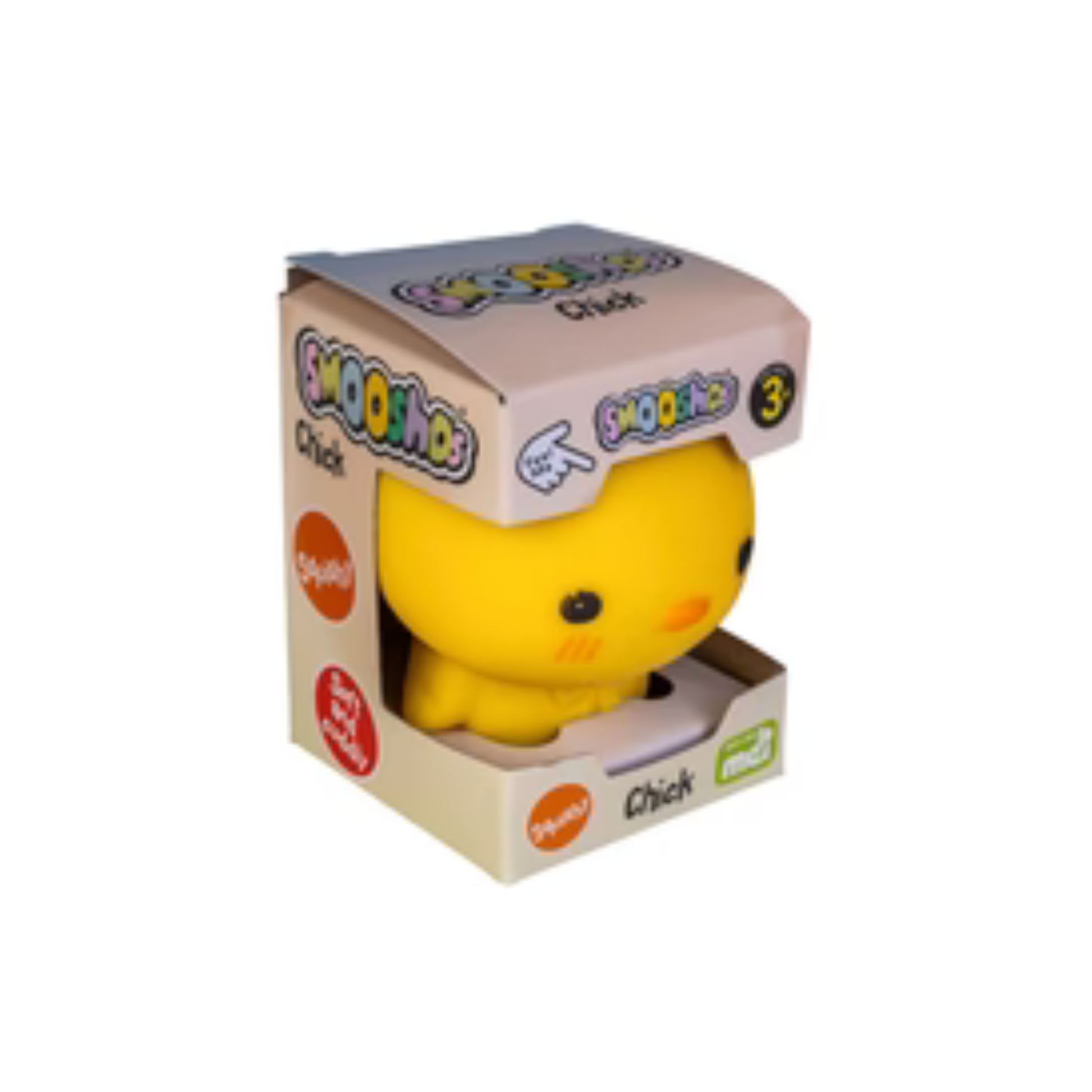 Yellow Chick squishy in its box
