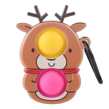 Reindeer Bubble Pop Dimple Keychain Fidget