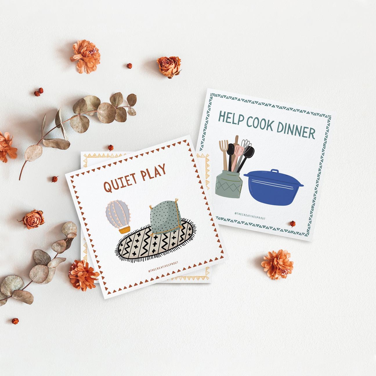 Creative Sprout 72 Routine Card examples