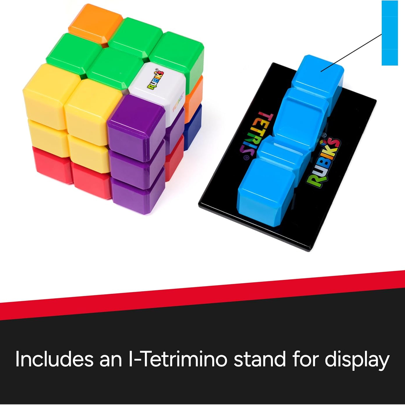 Rubiks Tetris Puzzle including I-Tetrimino stand