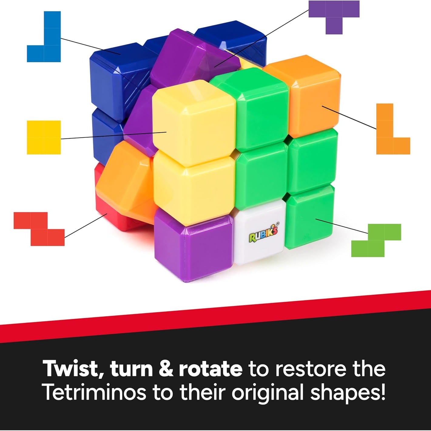 Rubiks Tetris Puzzle shapes