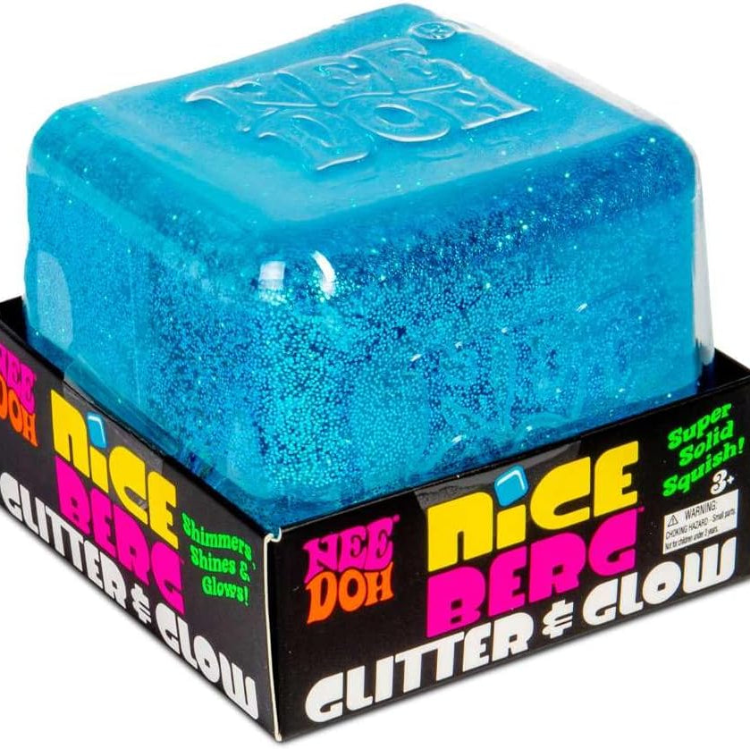 Glitter and Glow Nee Doh Nice Berg Blue