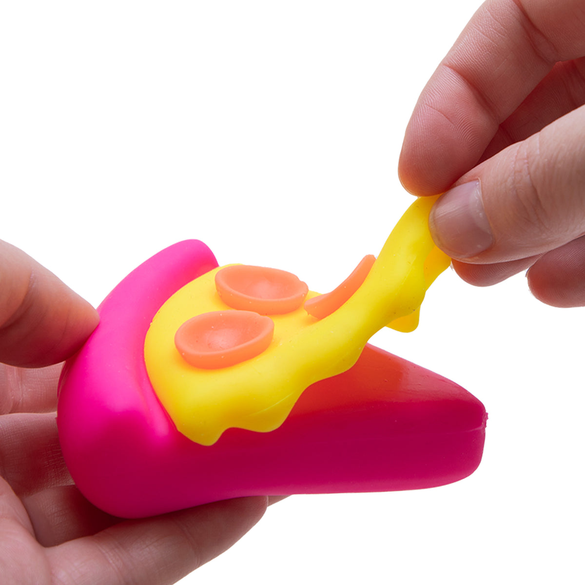 Squeezza Pizza Nee Doh Squishy cheese stretching