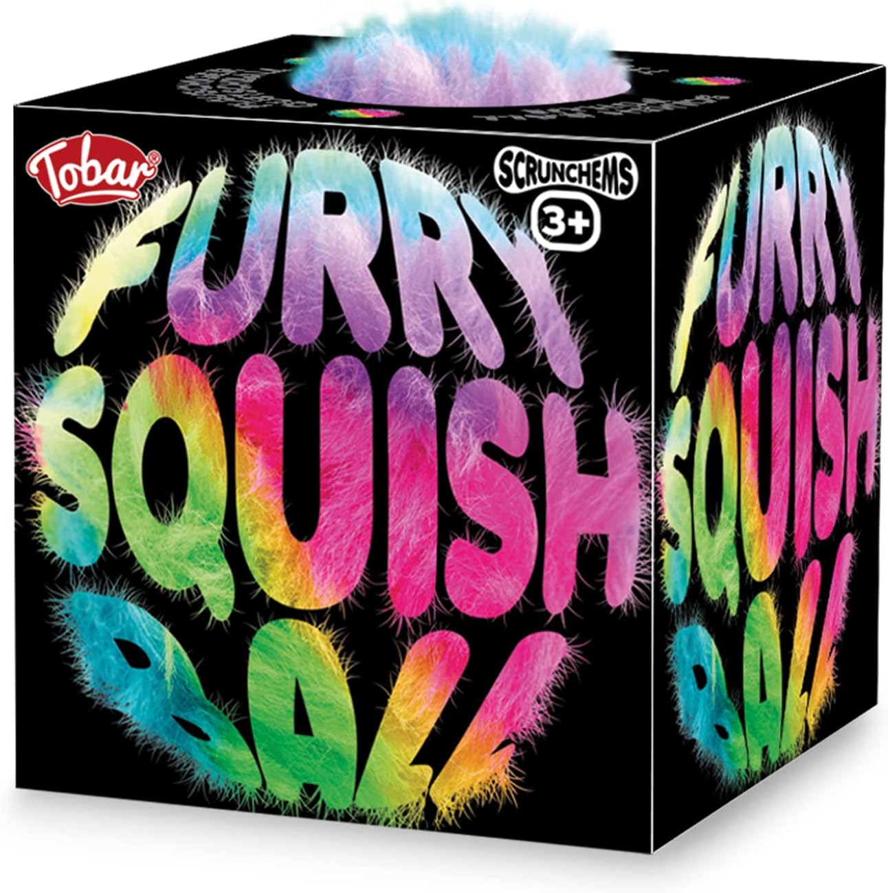 Scrunchems Furry Squish Ball in box