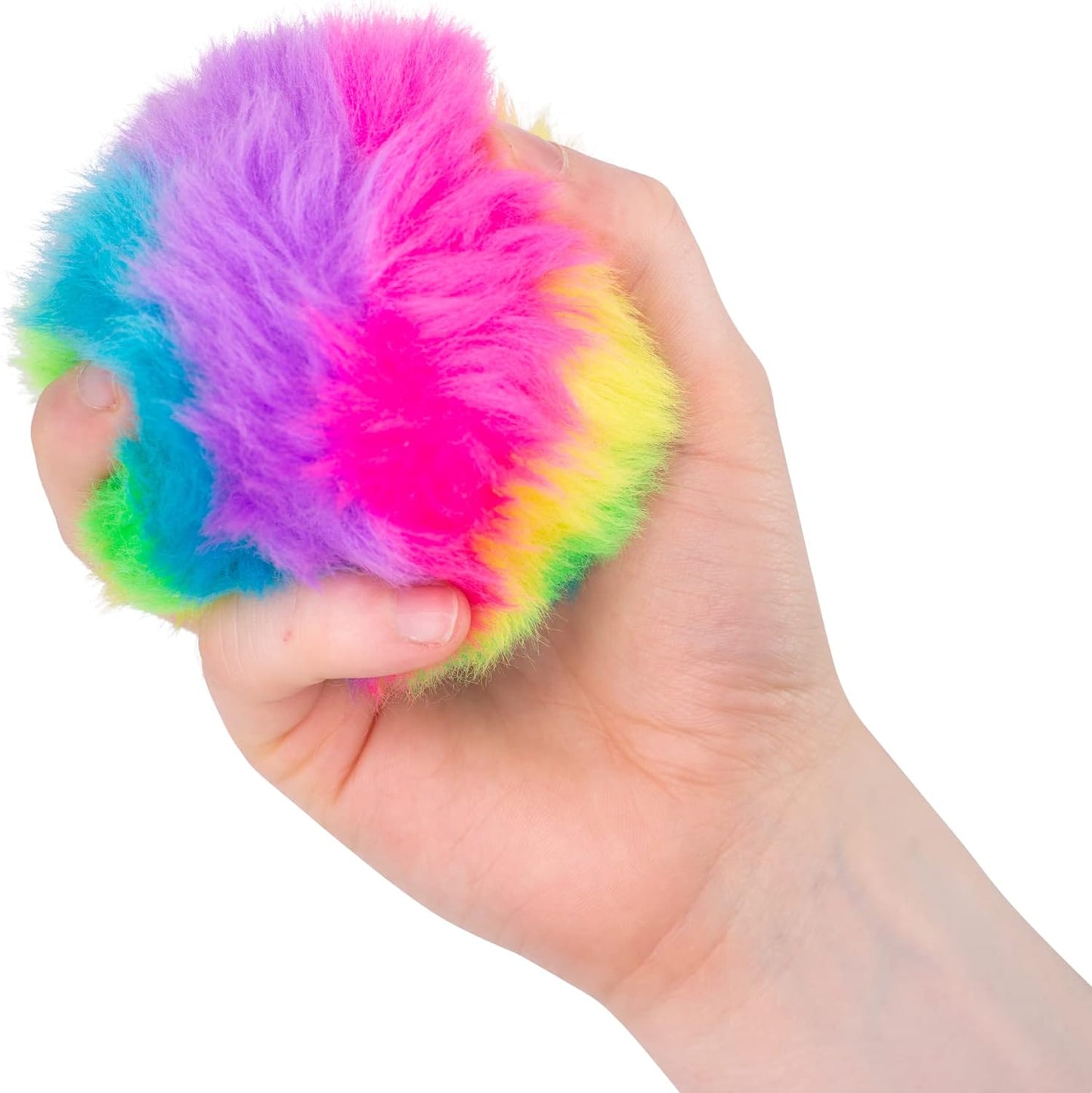 Scrunchems Furry Squish Ball in hand