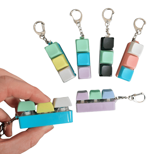 Keyboard Keyring fidget all colours