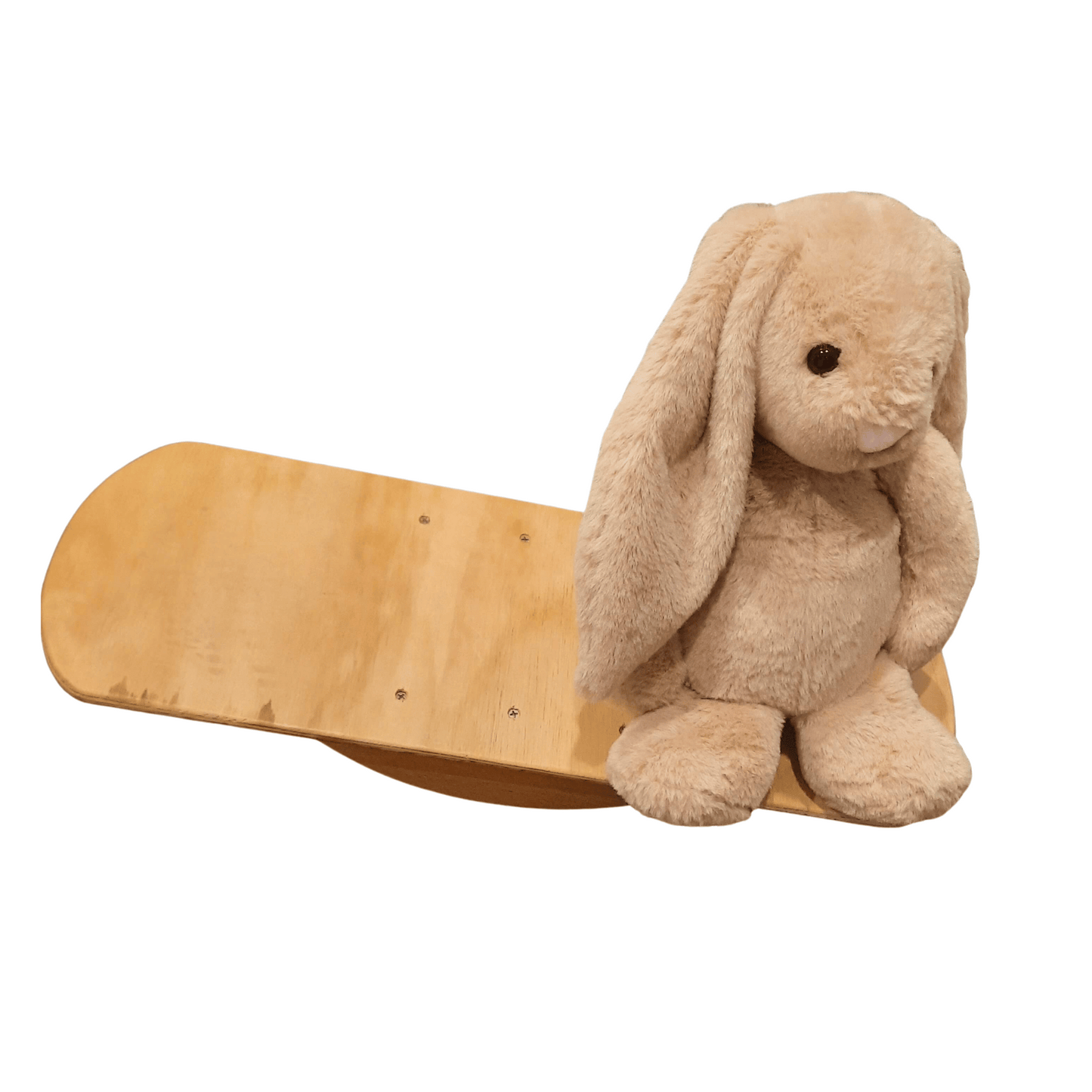 Wooden Balance Board with weighted rabbit