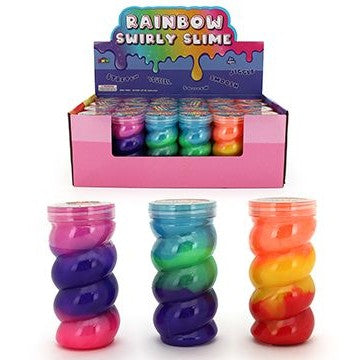 Rainbow Slime 180gm swirly bottle