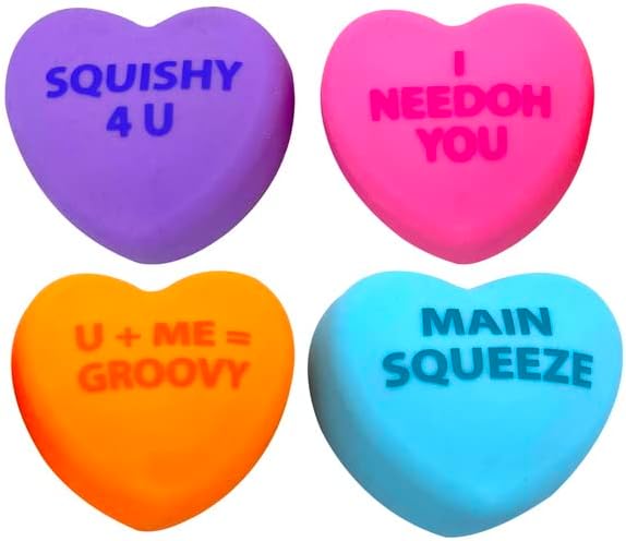 squeeze hearts nee doh plain colours