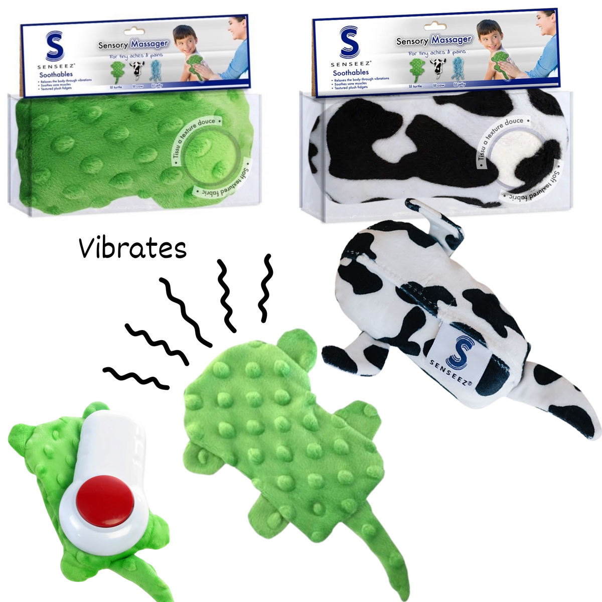 Senseez Soothables – Mini Handheld Vibrating Massager