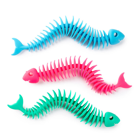 fidget fish blue, pink, green