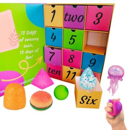 Reusable Sensory Advent & Countdown Calendar – Viral Sugar Squishy Edition
