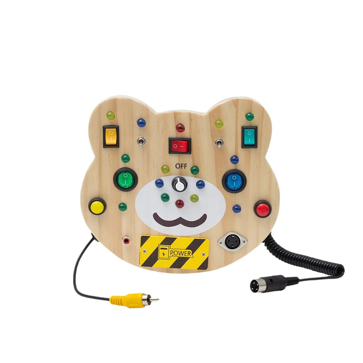 Sensory Street Wooden Light up LED Busy Board Bear