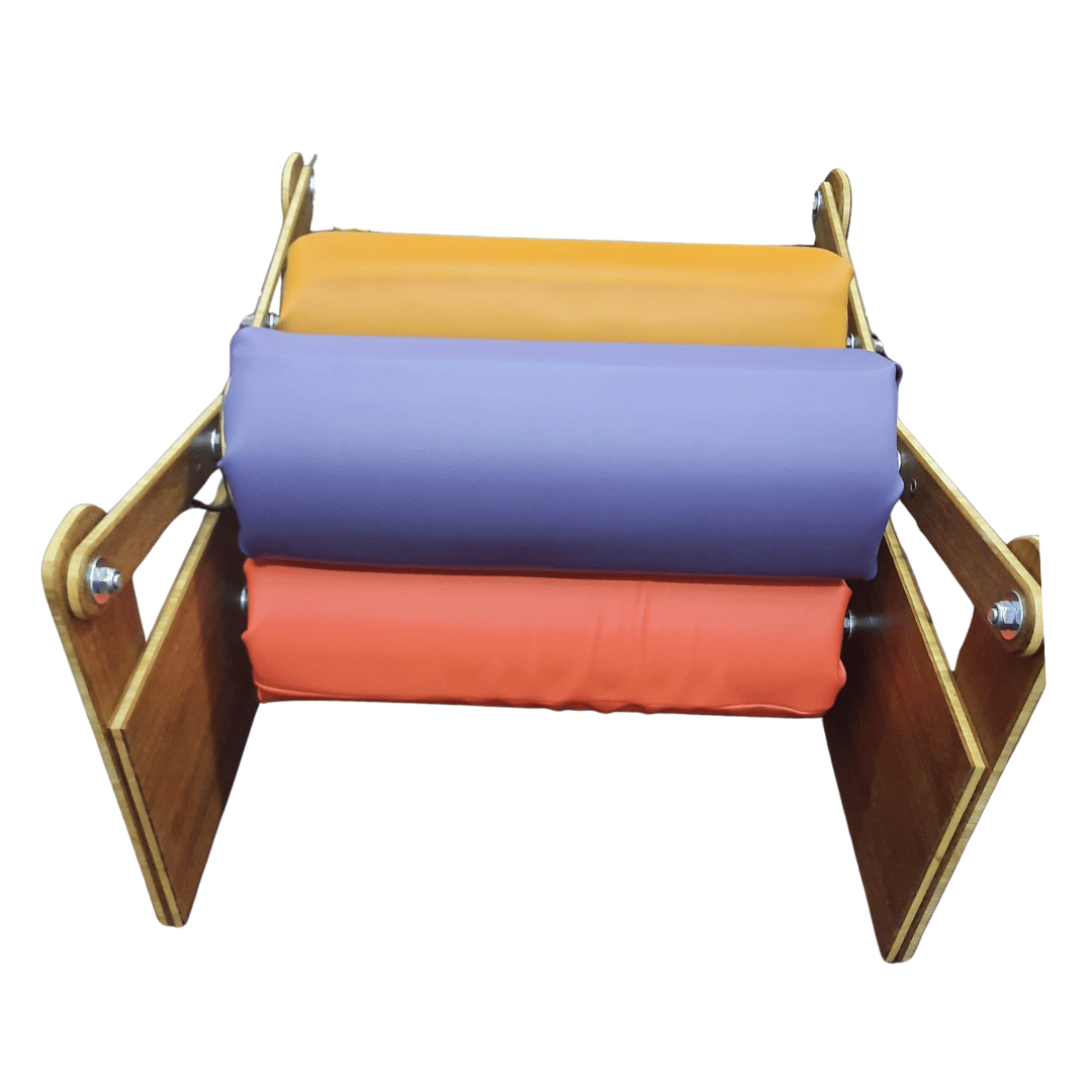 Sensory pressure roller red and purple rollers