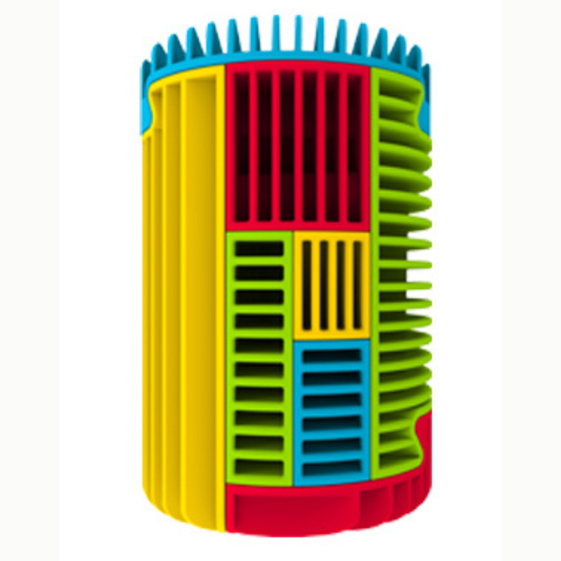 Slida Classic Cylinder 3D Interlocking Puzzle complete