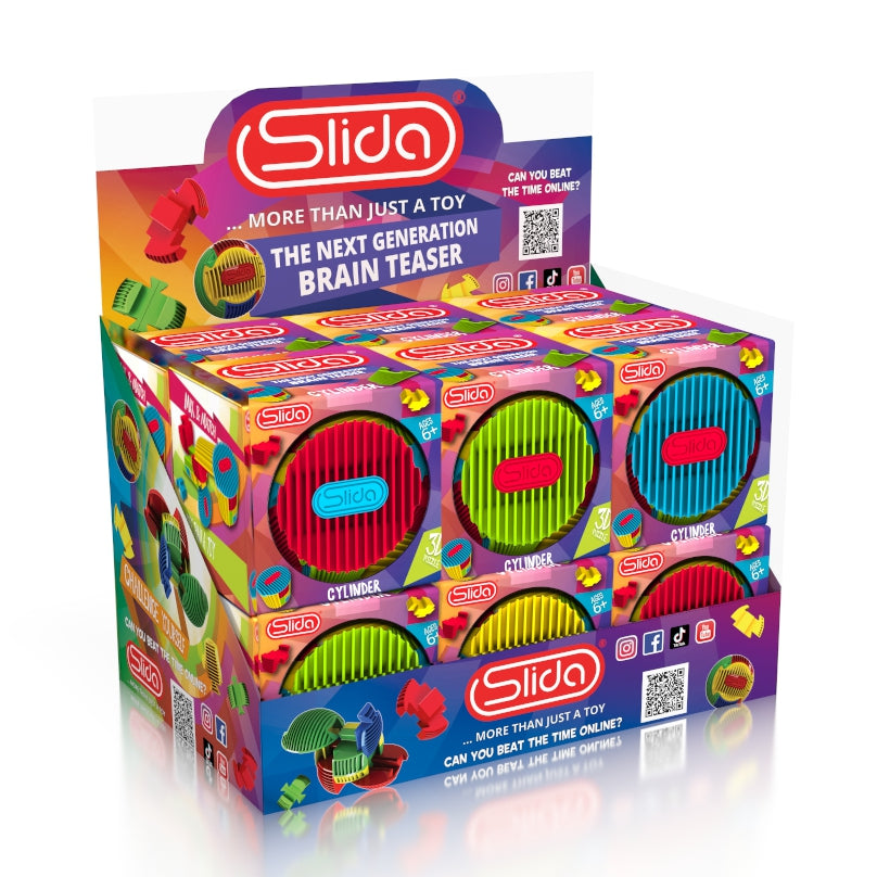 Slida Classic Cylinder 3D Interlocking Puzzle in boxes