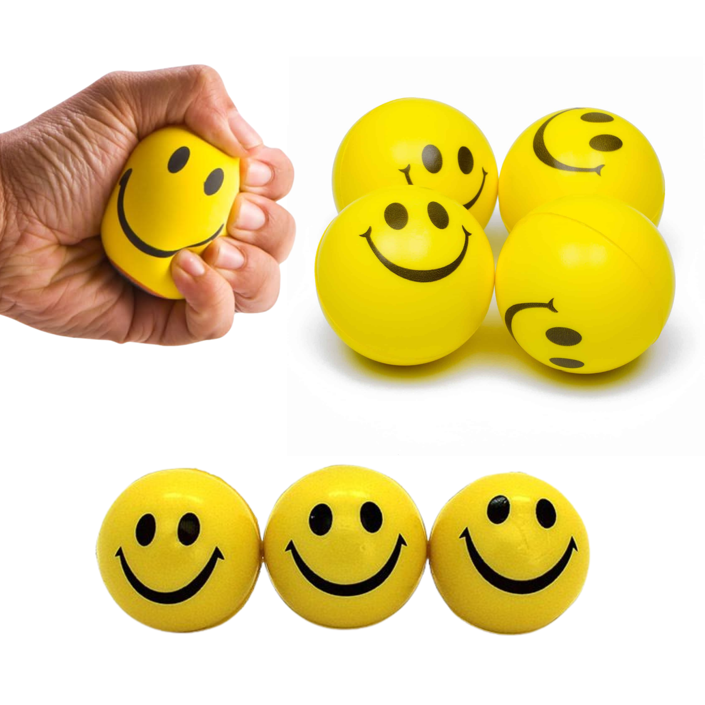 Smiley Face Foam Stress Ball