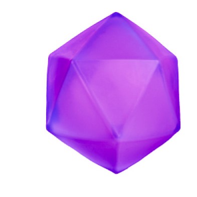 Smoosho Polyhedron Jelly Squishy purple
